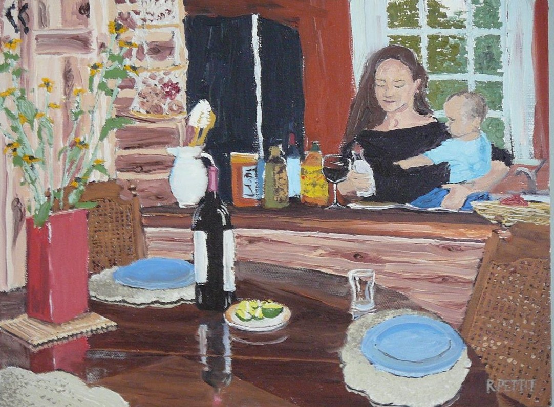 Oil Painting of a BuildWell Kitchen